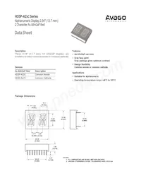 HDSP-A27C Datasheet Cover