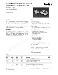 HDSP-H408 Datasheet Cover
