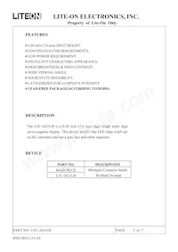 LTC-2621CB Datasheet Page 2