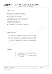LTD-482PC Datasheet Cover