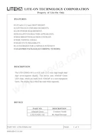 LTD-5250JG-18J Datasheet Pagina 2