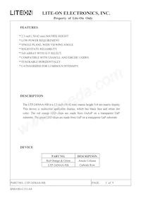 LTP-2458AA-NB Datasheet Page 2