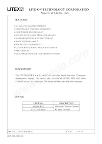 LTP-3363CKR-P Datasheet Page 2