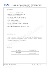 LTP-4824CTB-P Datasheet Page 2