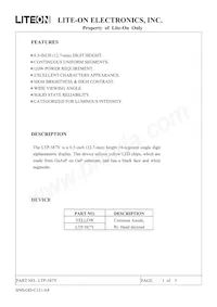 LTP-587Y Datasheet Cover