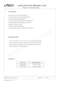 LTS-4710AP Datasheet Cover