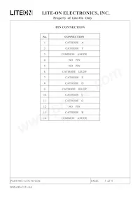 LTS-7671GN Datasheet Page 3