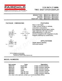 MSD399C Datasheet Cover