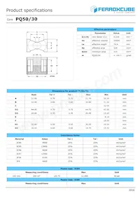 PQ50/30-3F4 Datasheet Cover