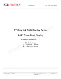 QBTS400R Datasheet Cover
