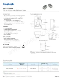 SA03-11SURKWA Datasheet Cover