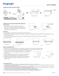 SA03-11SURKWA Datasheet Pagina 4