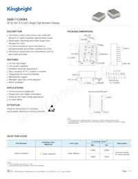SA08-11CGKWA Datasheet Cover