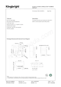 SA08-12SURKWA Datasheet Cover