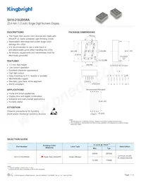 SA10-21SURKWA Datasheet Cover