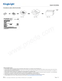 SA40-18CGKWA Datasheet Page 5