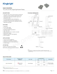 SA40-18SURKWA Datasheet Cover