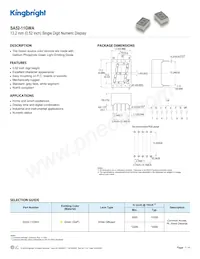 SA52-11GWA Datasheet Cover