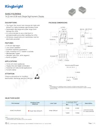 SA56-21SURKWA Datasheet Cover