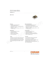 SFH 4710 Datasheet Cover