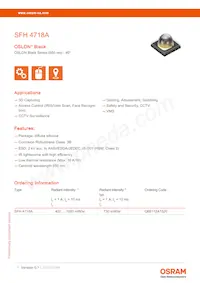 SFH 4718A Datasheet Copertura