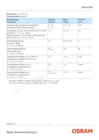 SFH 4750 Datasheet Page 3