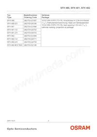 SFH 480-2/3 Datasheet Page 2
