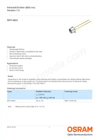 SFH 4853 Datasheet Copertura