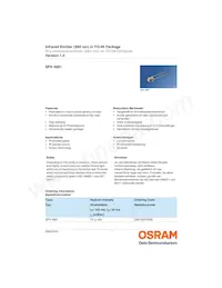 SFH 4881 Datasheet Cover