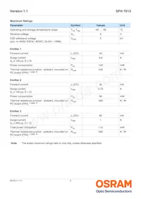 SFH 7013 Datasheet Page 2
