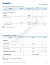 WP7113SF6BT-P22數據表 頁面 2